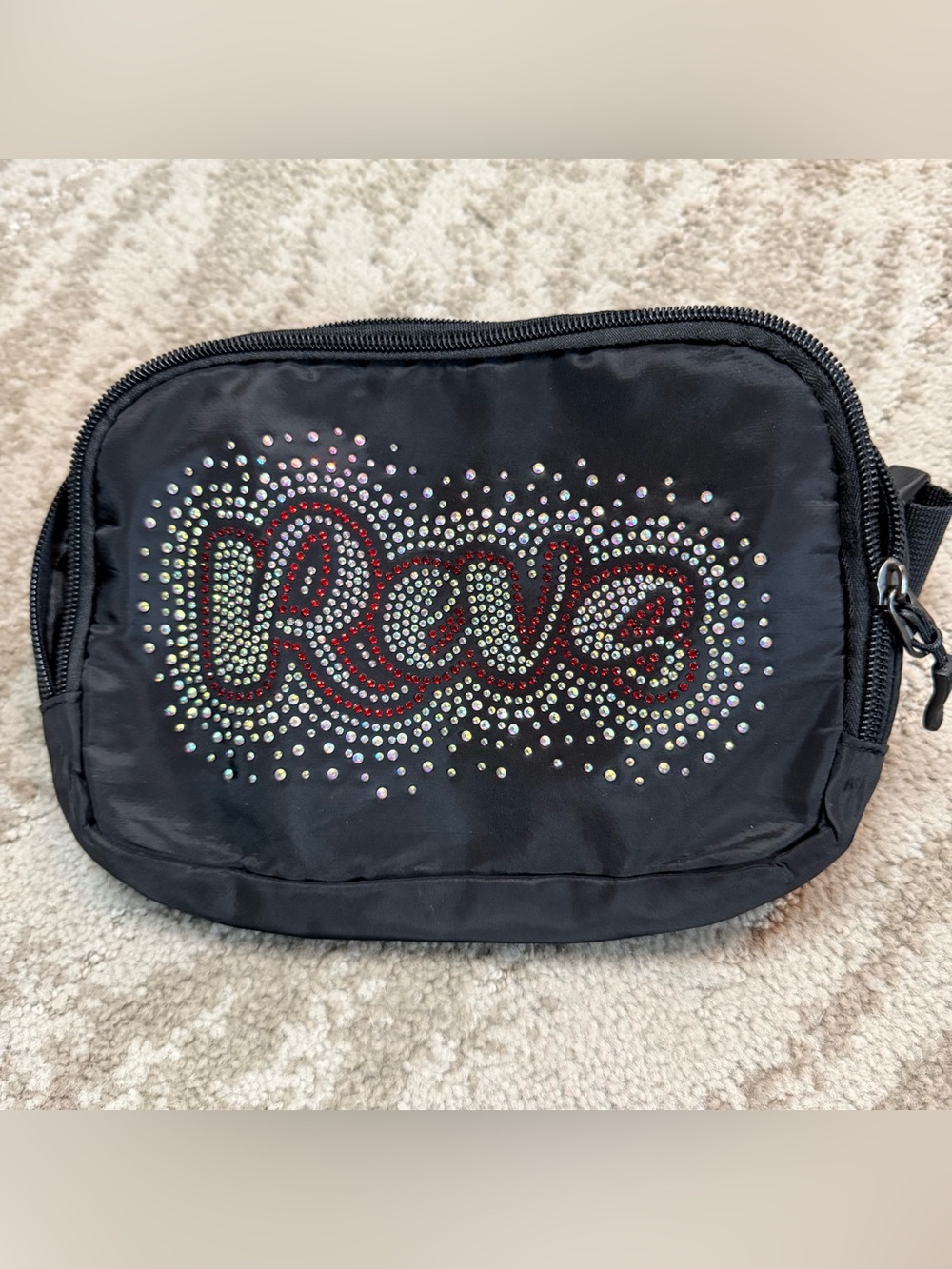 Top Gun- Black 'REVS' Embellished Crossbody Bag
